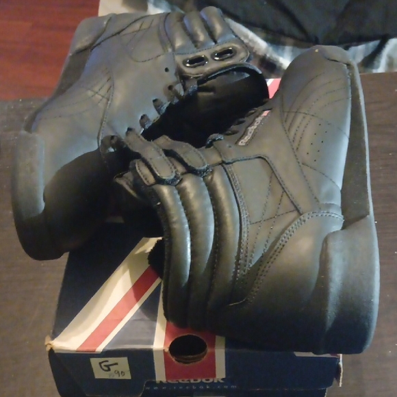 Reebok Rare From 80s/90s Black Gray High-Top Sneakers Mens 6 Womens 7.5 NWT/BOX - Picture 8 of 10